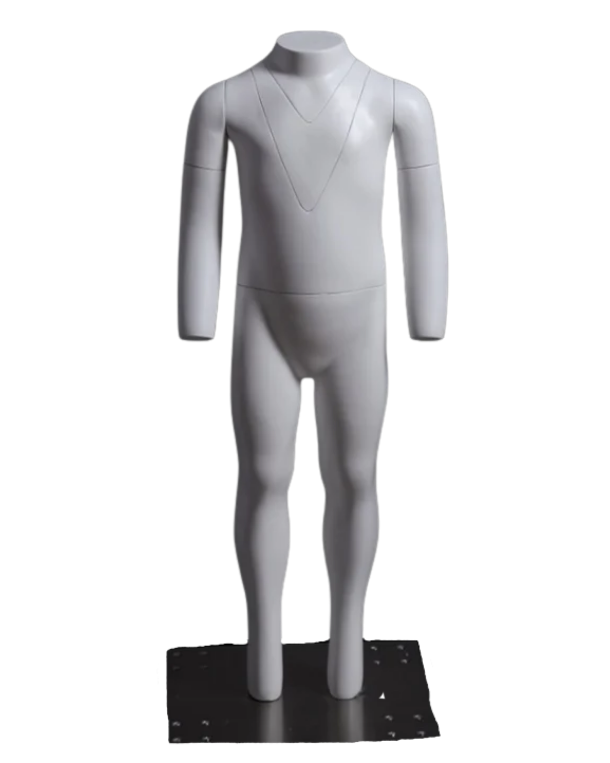 Posable Ghost Child Size 2T mannequin with detachable arms, Roxy Display, ideal for children's clothing displays.