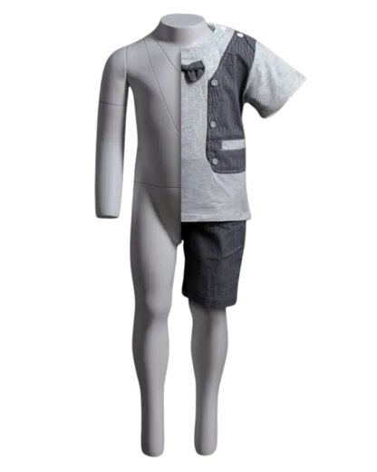 Roxy Display Ghost Child Size 2T posable mannequin with detachable arms, ideal for children's clothing displays.