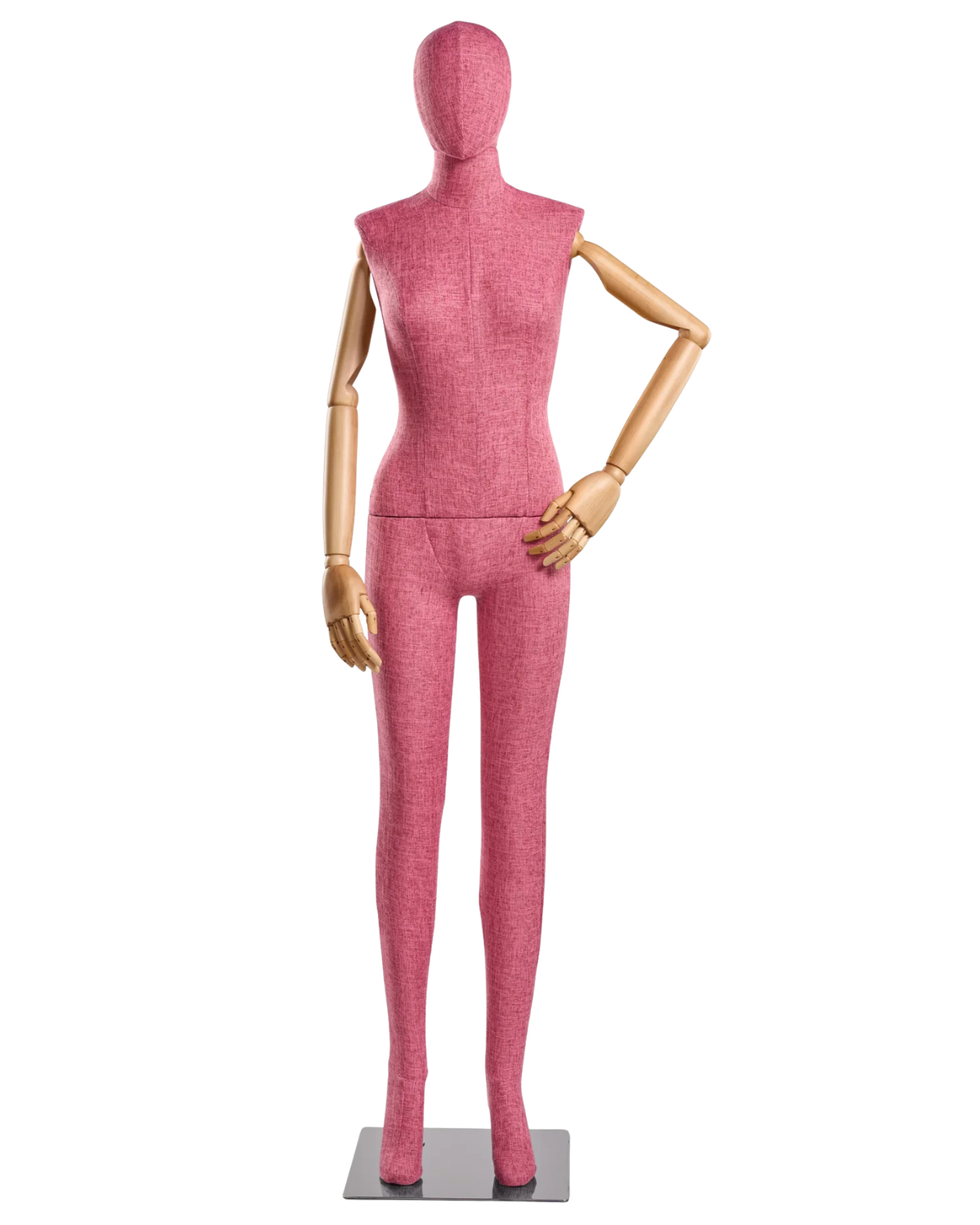 Female Fabric-Wrapped Mannequin with Articulating Arms – Multiple Poses & Finishes