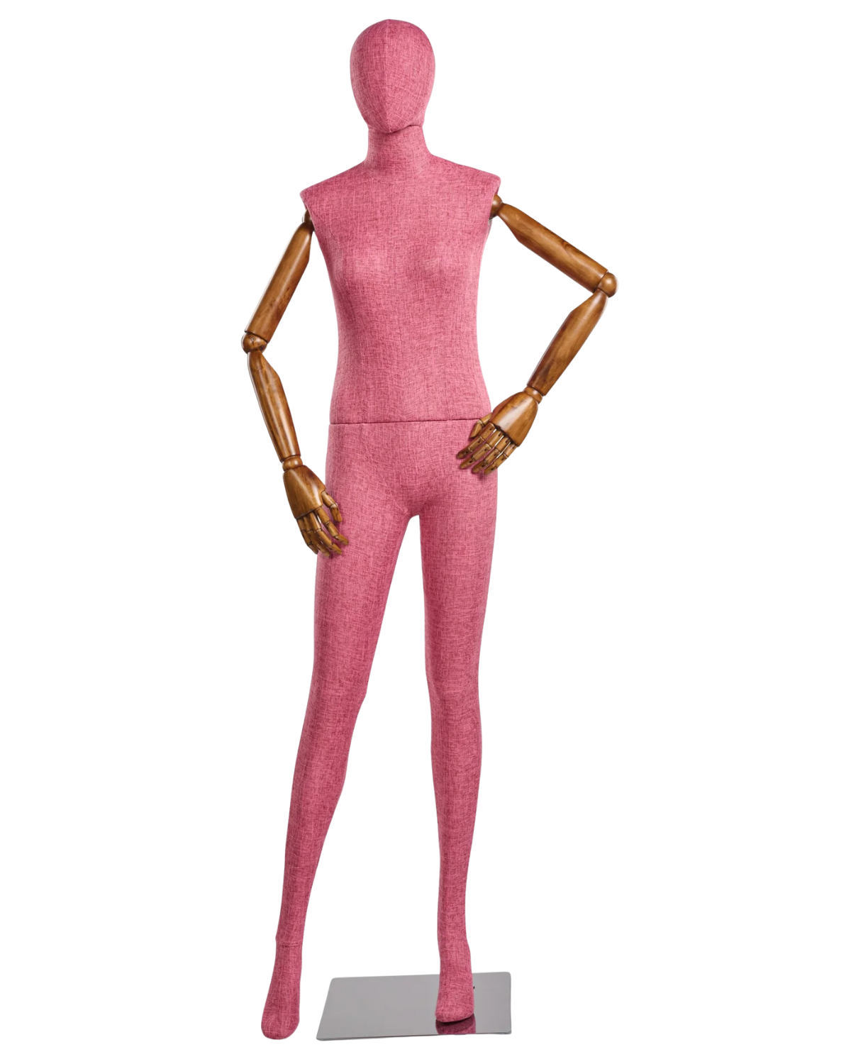 Female Fabric-Wrapped Mannequin with Articulating Arms – Multiple Poses & Finishes