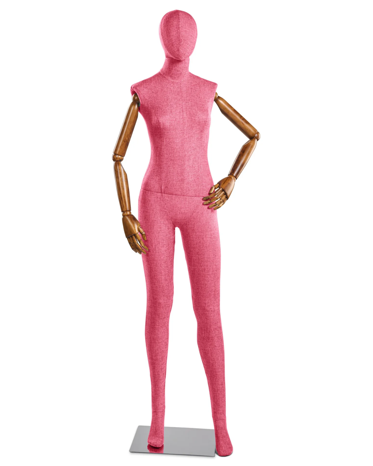 Female Fabric-Wrapped Mannequin with Articulating Arms – Multiple Poses & Finishes