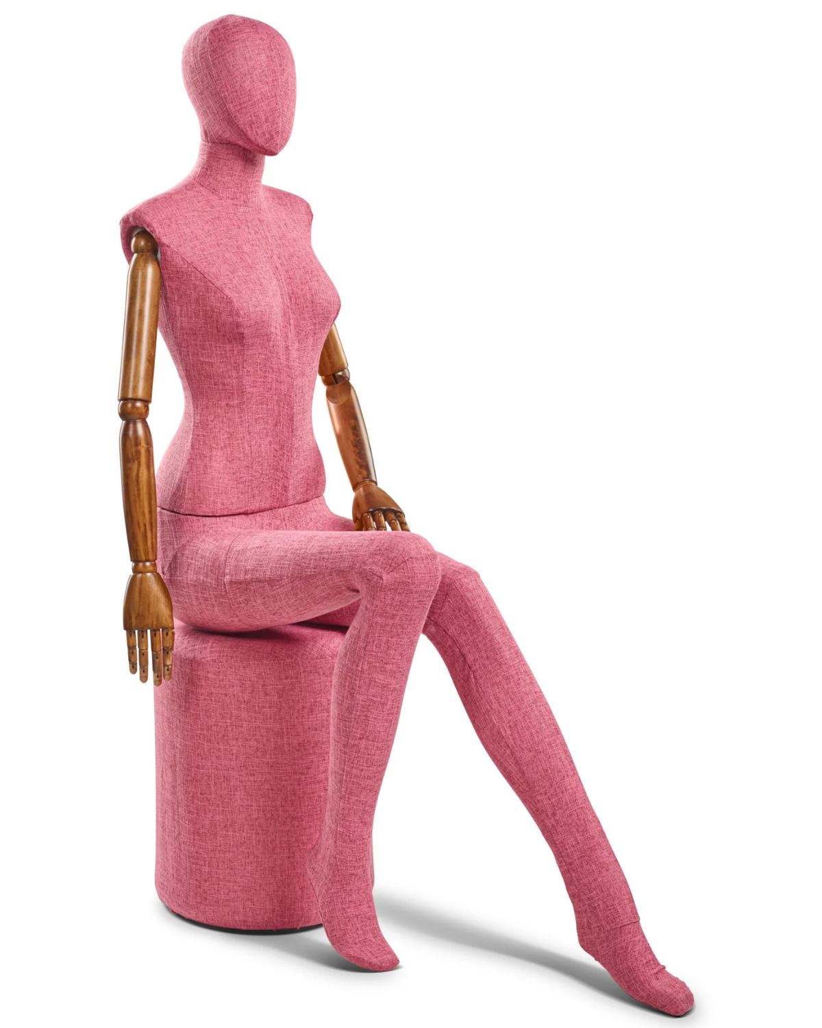Female Fabric-Wrapped Mannequin with Articulating Arms – Multiple Poses & Finishes