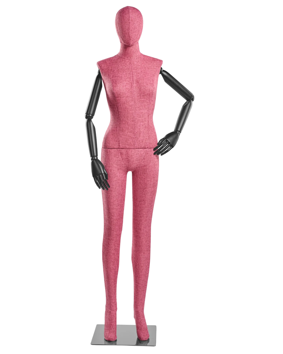 Female Fabric-Wrapped Mannequin with Articulating Arms – Multiple Poses & Finishes