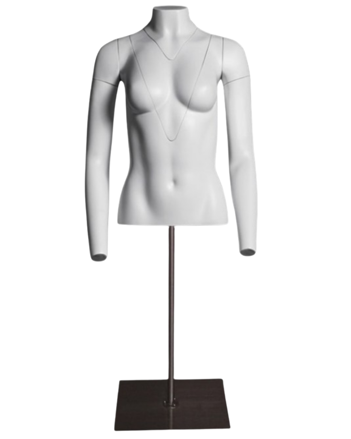 Ghost matte white female torso with magnetic removable neck and arm components
