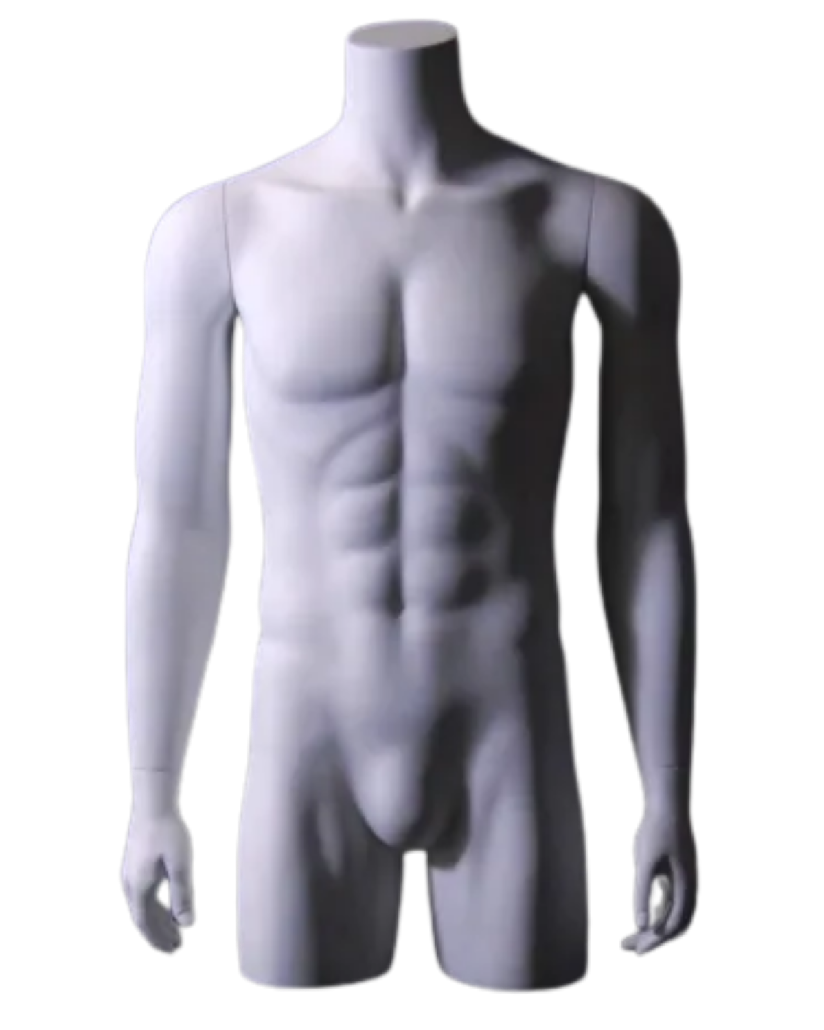 Ghost male mannequin with detachable arms for apparel photography and invisible mannequin displays