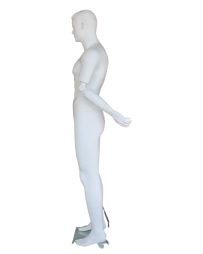 White Male Mannequin Side View