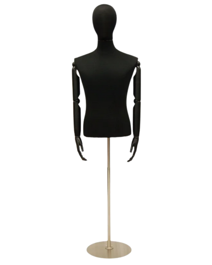 Black 3/4 form male front view