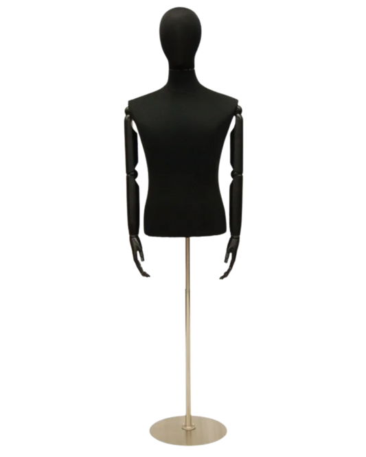 Black 3/4 form male front view