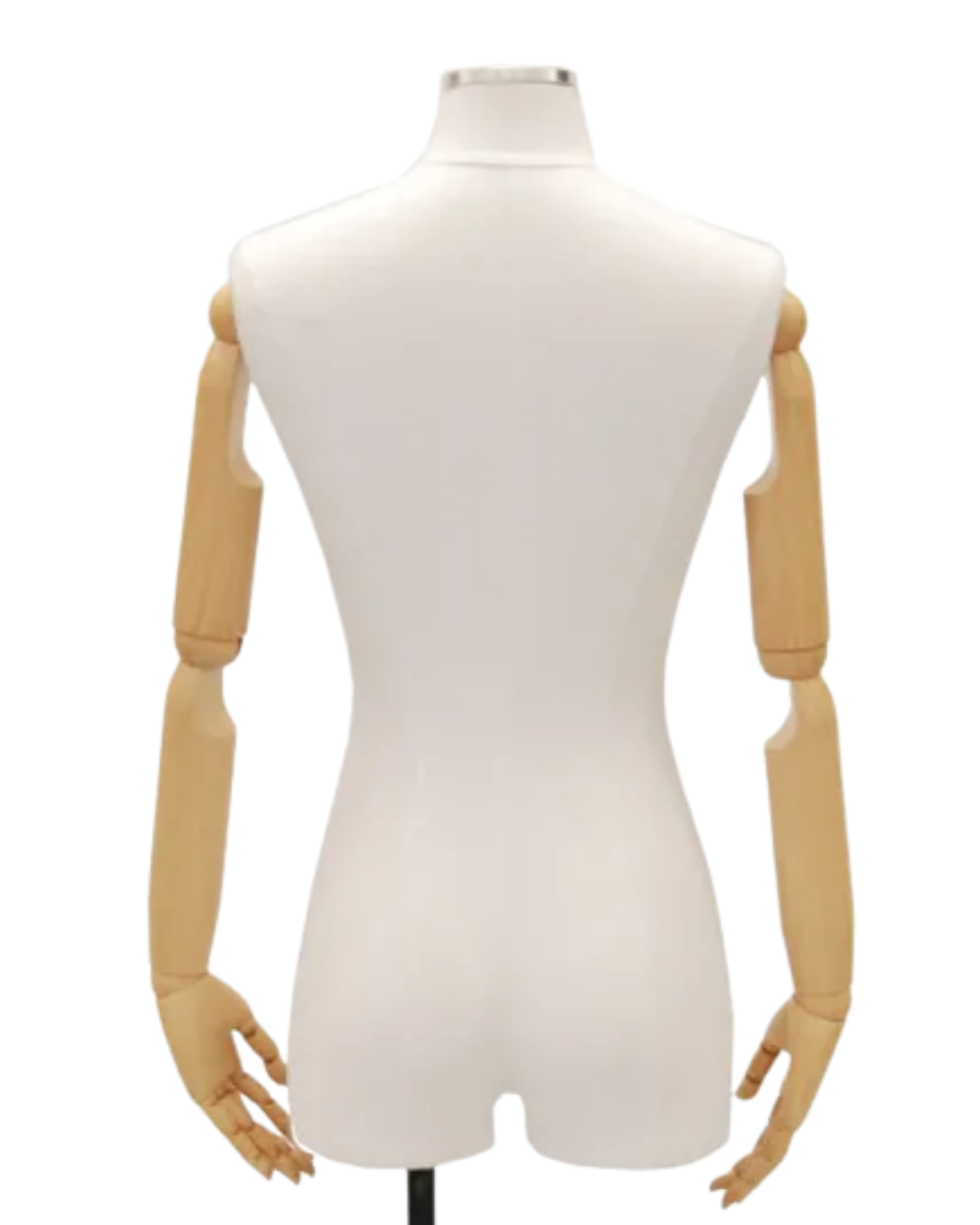 back view jersey covered beige 3/4 display form