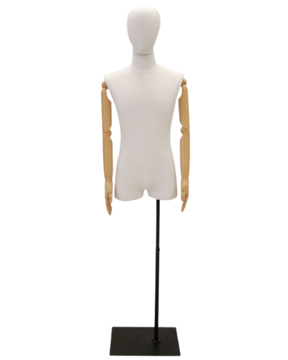 White linen Display dress form 