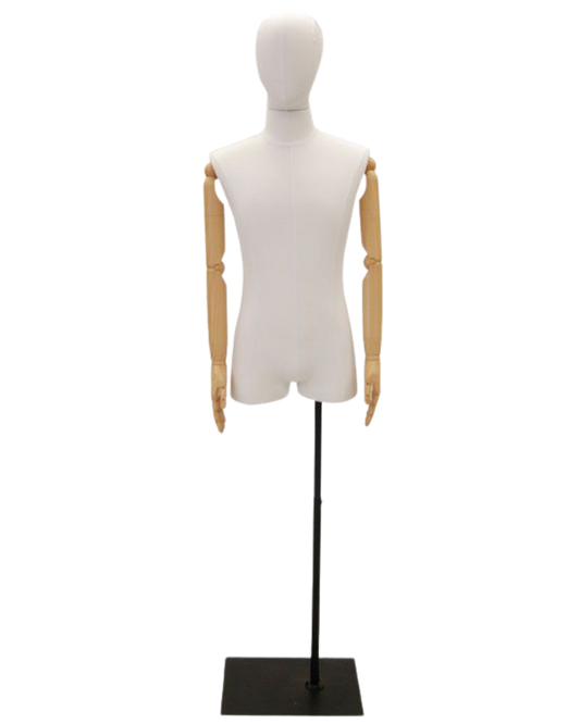 White linen Display dress form 