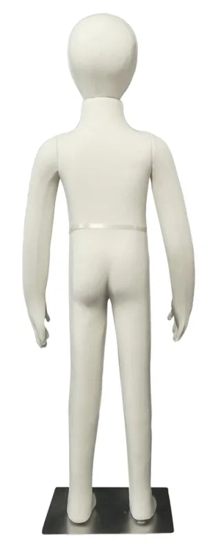 3' 2" beige full body bendable child mannequin rear view