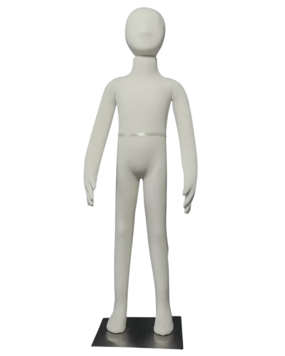 3' 2" beige full body bendable child mannequin front view