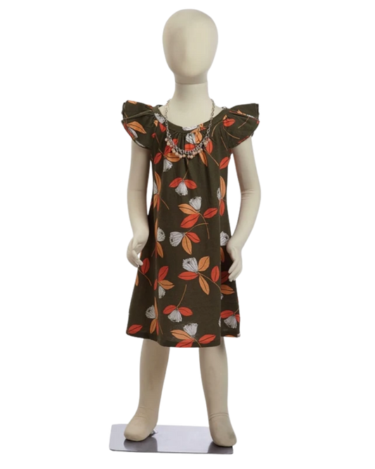 5-year old flexible child mannequin displaying children's apparel
