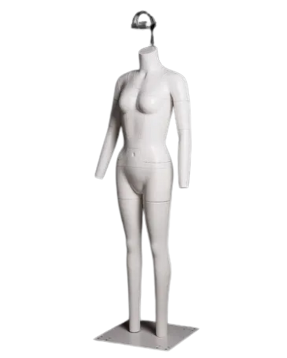 Female Ghost Mannequin Side Profile View