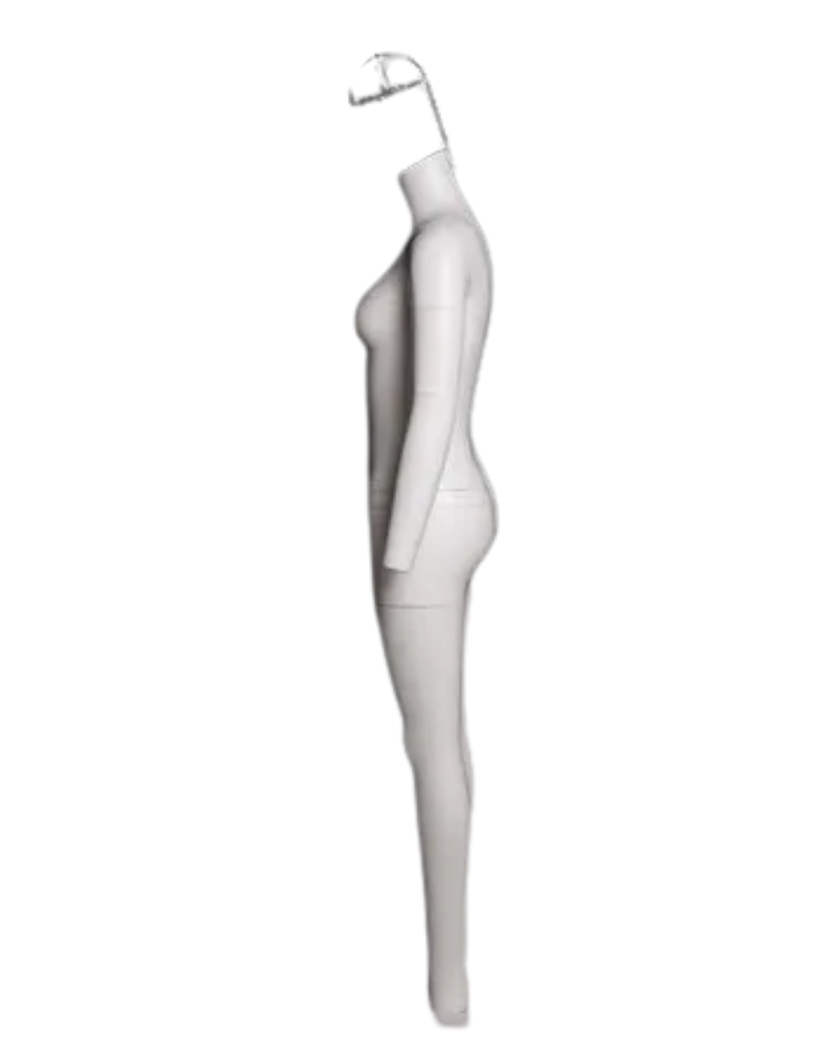 Female White Ghost Mannequin Side View