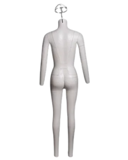 White Female Ghost Mannequin Back View