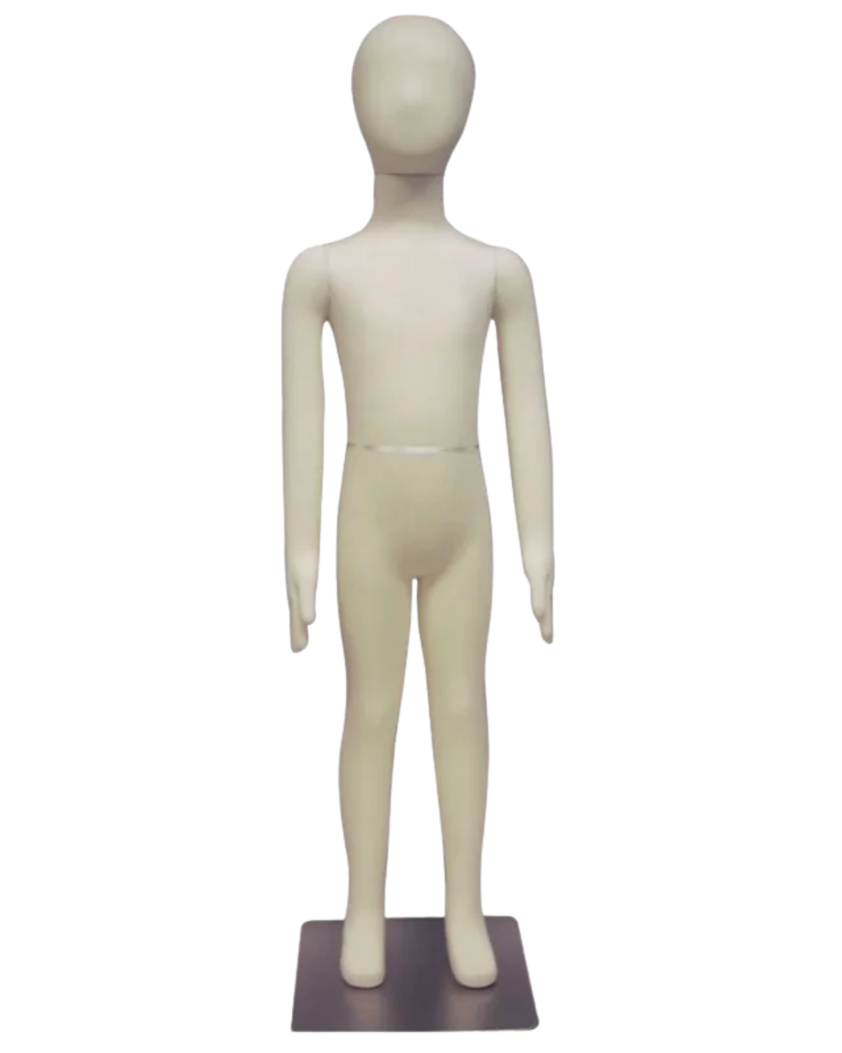 Flexible 8-year old child mannequin with jersey foam construction