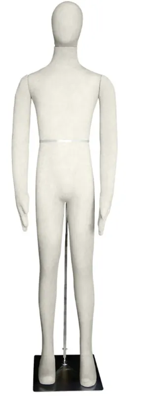 beige posable male mannequin full body display