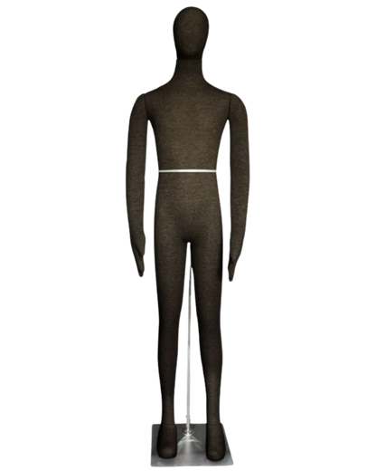 black posable male mannequin flexible foam display