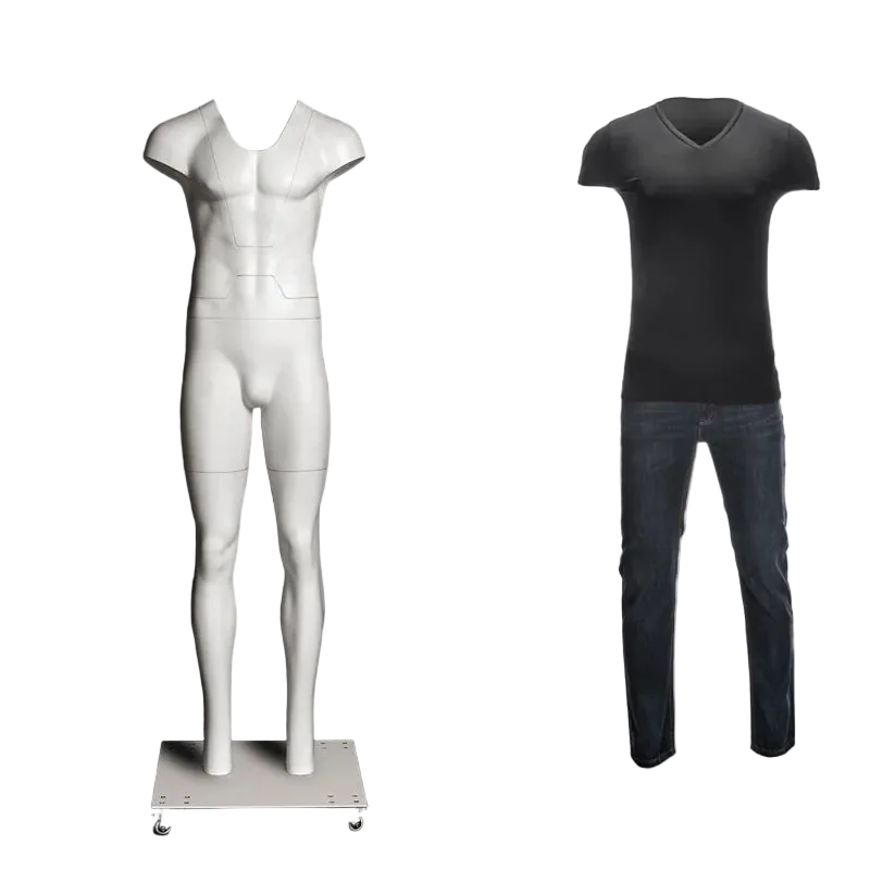 Male Ghost Mannequin Invisible Photography Example With Clothing