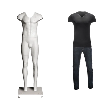 Male Ghost Mannequin Invisible Photography Example With Clothing