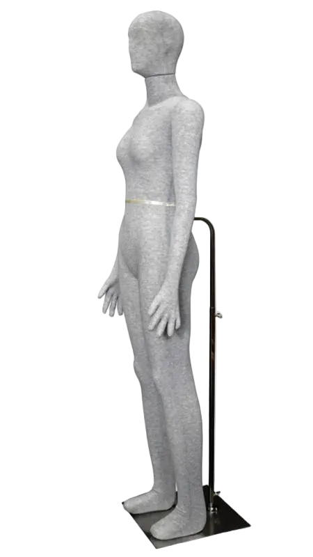 angled view flexible female mannequin