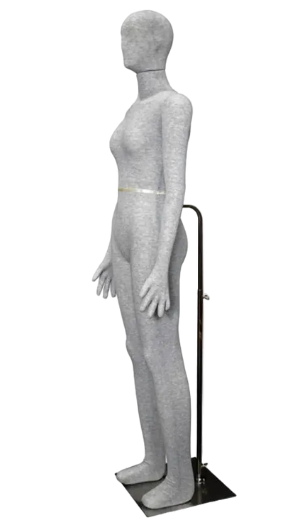 angled view flexible female mannequin
