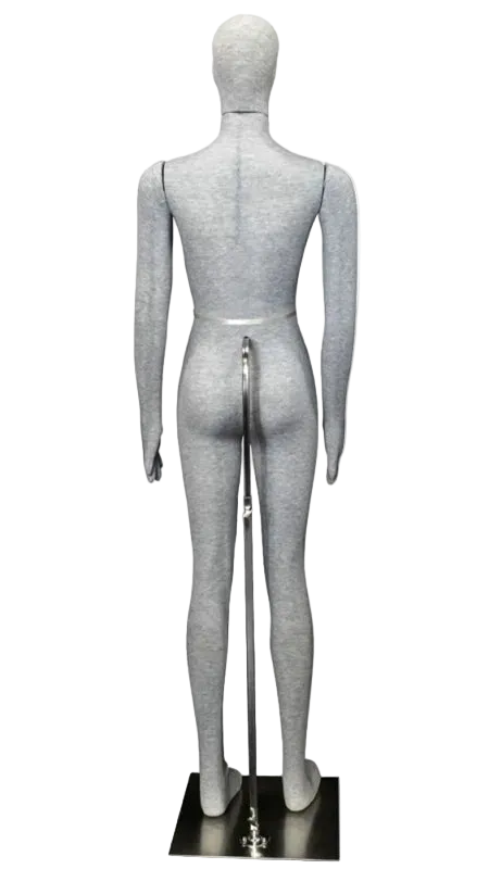 mannequin back support pole detail