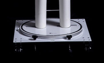 Upgraded Glass Rotating base with wheels