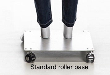 Matte white plus size female ghost mannequin with magnetic removable parts, showcasing a posable form on a roller base by Roxy Display.