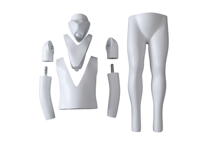 Posable Ghost Child Size 2T mannequin with detachable arms by Roxy Display, designed for flexible display setups.