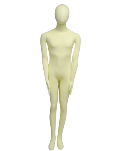 beige posable mannequin neutral standing position