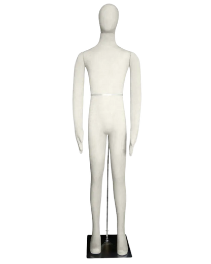 beige posable male mannequin full body display