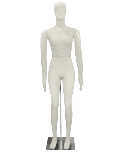 beige flexible female mannequin full body