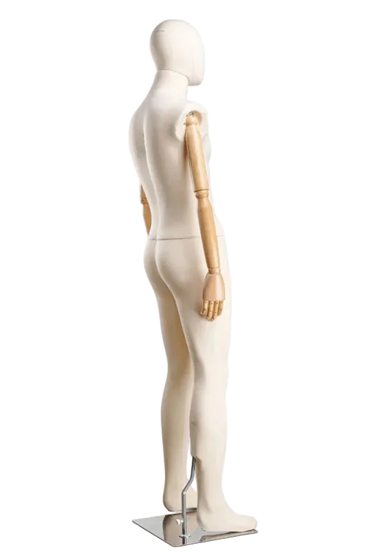 tailoring mannequin male side view articulated arms
