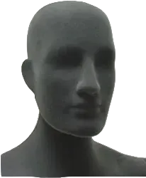 posable male mannequin gray with facial features head