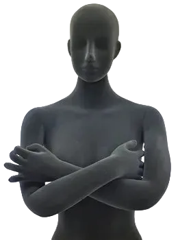 posable male mannequin torso detail flexible arms crossed