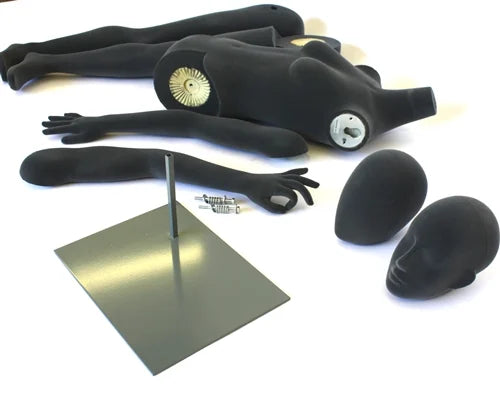 posable mannequin components disassembled base and parts