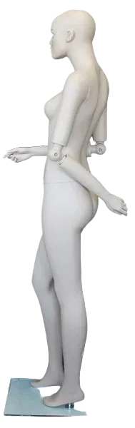side view female mannequin posable elbows