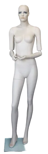 realistic female mannequin fleshtone front view