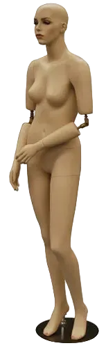 realistic female mannequin fleshtone front display