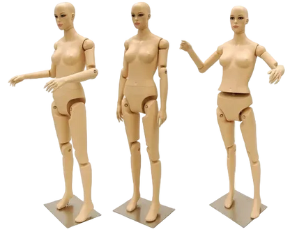stefania posable female mannequin realistic fiberglass multiple poses articulated display
