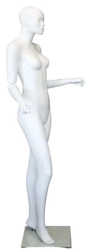angled view white female mannequin2